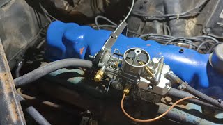 1965 Classic Ford Mustang inline 6 manual choke repair and automatic to manual choke conversion [upl. by Giorgio982]