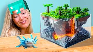 I Built a 10000 Minecraft Ecosystem for my Axolotl [upl. by Pepito329]