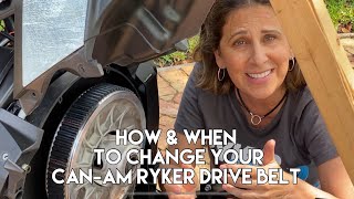 How and When to Change Your CanAm Ryker CVT Belt stepbystep instructions [upl. by Marilyn511]