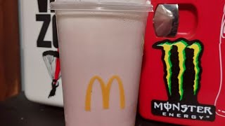 McDonalds Strawberry Skake Mini Sip N Review [upl. by Reyaht779]