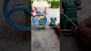 Mini Chaff Cutter Machine Project With Diesel Engine For Cow  Grass Cutter [upl. by Harras]