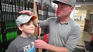 HOW TO CHOOSE YOUR HOCKEY STICK FLEX AND CURVE  MATT REDMOND [upl. by Irpak]