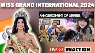 Historic Live Reaction to Miss Grand International 2024 Miss Grand India Rachel Guptas Performance [upl. by Itsirc45]