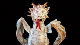 Paper Mache Albino Dragon [upl. by Leola]