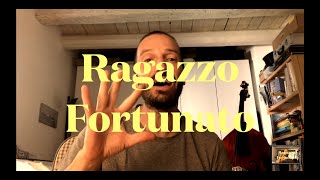 Italian Song Translated and Explained RAGAZZO FORTUNATO By JovanottiLorenzo Cherubini [upl. by Hairu783]