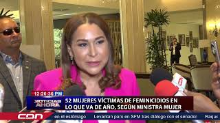 52 mujeres víctimas de feminicidios en lo que va de año según ministra de La Mujer [upl. by Pyle]