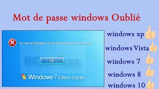 Mot de passe Windows oublié [upl. by Lizned]