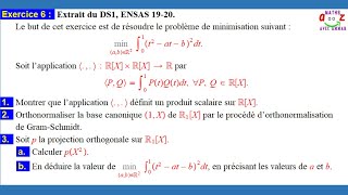 Exercice corrigé Espaces euclidiens produit scalaire GramSchmidt et Projection orthogonale [upl. by Herstein]