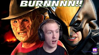 RUTHLESS ERB Freddy Krueger vs Wolverine Reaction [upl. by Arimak]