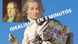 Filosofia  ¡EL IDEALISMO EN 5 MINUTOS [upl. by Amilb]