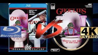 GHOULIES 1985 4K ULTRA HD VS BLURAY COMPARISON REVIEW [upl. by Mukul617]