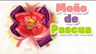 Lindo moño de liston para el dia de Pascua Moños para niñas [upl. by Pan]