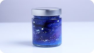 Basteln mit Kindern  Galaxy Jar selber machen  chestnut [upl. by Natehc]