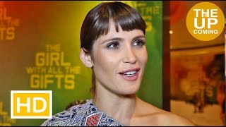 The Girl with All the Gifts premiere Gemma Arterton interview on acting in the zombie movie [upl. by Nlocnil407]