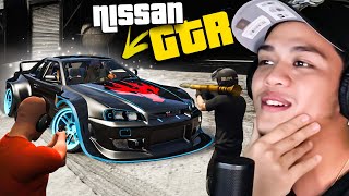 Unang MAGNAKAW ng NISSAN GTR sa GTA 5  WINS [upl. by Kenward]