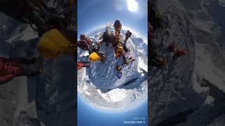 A 360° camera view from the top of Mt Everest  mteverest [upl. by Lenor]