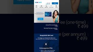 Sbi Simply Save Credit Card benefits [upl. by Jasper]