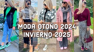 MODA OTOÑO INVIERNO 20242025 ideas de Outfis Cómodos y sencillos sin perder el estilo [upl. by Anilecram475]