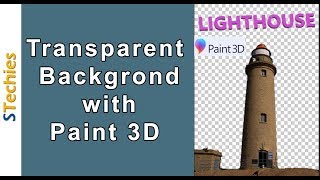 How to make transparent background in paint 3D [upl. by Annaeirb986]