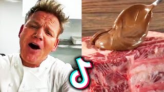 Newest Gordon Ramsay reactions to bad TikTok cooking [upl. by Willmert799]