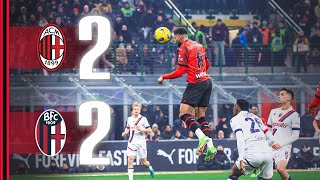 LoftusCheek brace not enough  AC Milan 22 Bologna  Highlights Serie A [upl. by Reel]