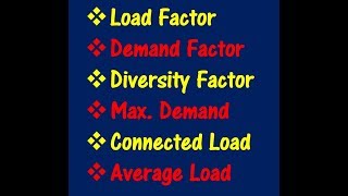 Load Factor Demand Factor Diversity Factor Maximum Demand in Bangla [upl. by Theodor930]