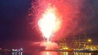 Tall Ships Hartlepool 🚢 fireworks [upl. by Idnat475]