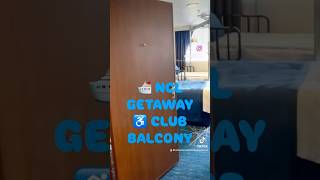 NORWEGIAN GETAWAY ACCESSIBLE CLUB BALCONY SUITE wheelchairtravel cruise [upl. by Anidan]