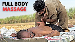 ASMR  SAJJU MASTER FULL BODY STRESS RELIEF MASSAGE  HEAD BACK NECK AND LEG MASSAGE [upl. by Verdha]