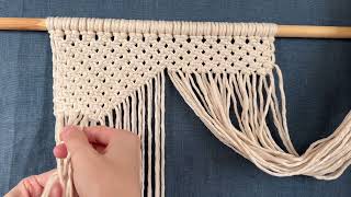 Tutorial Macrame wall hanging Bali style [upl. by Luebke]