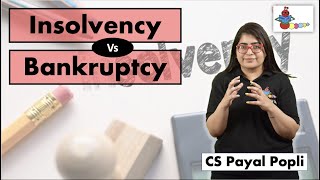 How Insolvency is different from Bankruptcy  Insolvency vs Bankruptcy [upl. by Euqnomod4]