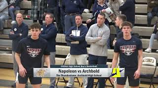 Napoleon vs Archbold Boys Basketball 2112023 [upl. by Parsaye632]