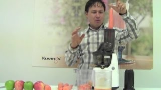 Kuvings Whole Slow Juicer Juicing Carrots and Apples [upl. by Kwon]