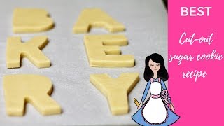 Best cutout sugar cookie recipe cookiedecorating CutOutCookieRecipe CookieRecipes [upl. by Dnalon]