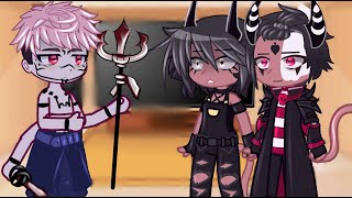 Helluva Boss React To Sukuna As New Overlord  Gacha React [upl. by Anitnahs]