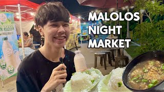 Food Trip at Malolos Night Market  Kev Yan [upl. by Portwine]