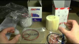 AMSOIL oil filter vs TOYOTA OIL FILTER no one makes better oil filters than AMSOIL [upl. by Janette85]