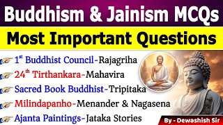 Buddhism amp Jainism GK Most Important MCQs  Ancient History GK MCQs  Budhism Gk  Jainism Gk gk [upl. by Gersham]