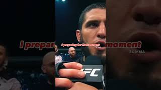 Islam makhachev being grateful after the win [upl. by Llehcnom]