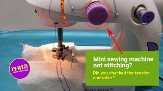 Mini Sewing Machine not Stitching Mini sewing machine tension adjustment explained in Tamil [upl. by Goddord619]