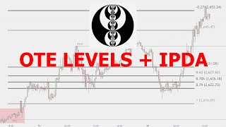 ICT OTE Optimal Trade Entry Levels amp IPDA Expansion Retracement Reversal amp Consolidation [upl. by Nuris]