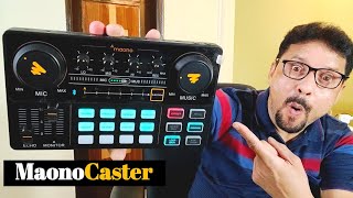 Maonocaster Lite AUAM200 Audio Interface with DJ Mixer  Unboxing And Review In Hindi [upl. by Dorion]