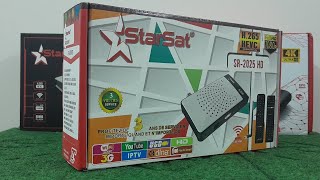 STARSAT SR2025HD HEVC H265 Supported Digital Satellite Receiver l UnboxingReview l Urdu [upl. by Muffin]