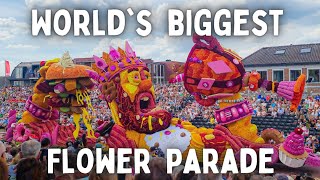 WORLDS BIGGEST FLOWER PARADE 2022  Bloemencors  Corso Zundert  Van Gogh house [upl. by Cecilius52]