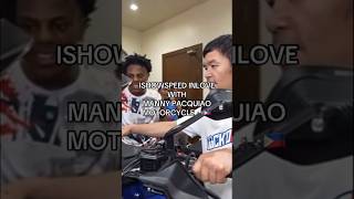 ISHOWSPEED inlove with Manny Pacquiao’s Motorcycle in Philippines 🏍️🇵🇭 [upl. by Lipinski]