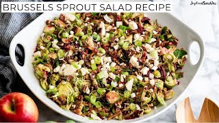 Brussels Sprout Salad Recipe [upl. by Adnamar326]