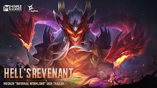 Hells Revenant  Moskov quotInfernal Wyrmlordquot  Skin Trailer  Mobile Legends Bang Bang [upl. by Hooper]