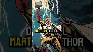 SAITAMA PUEDE LEVANTAR EL MARTILLO DE THOR anime saitama onepunchman manga marvel [upl. by Tymothy]