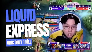 LIQUID EXPRESS IS BACKK ONIC ONLY GOT 1 KILL AGAINST LIQUID Liquid Echo Vs Fnatic Onic Game 1 [upl. by Burris]