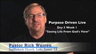 Purpose Driven Life Devotional  Seeing life from Gods view Week 1 Day 5 [upl. by Euqinimod]